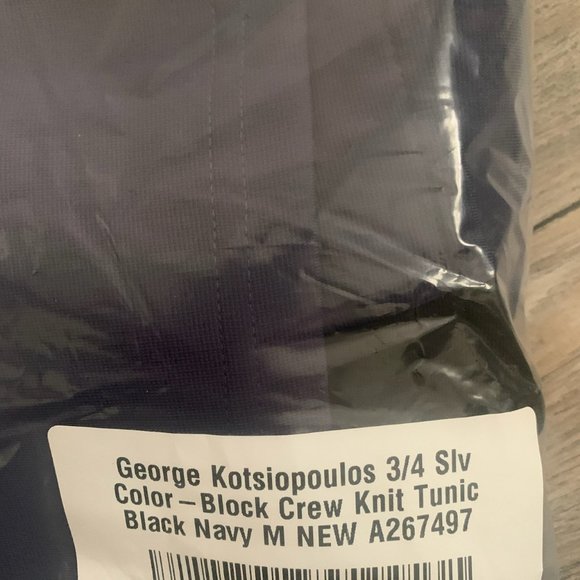 NWT GEORGE KOTSIOPOULOS COLOR BLOCK TUNIC MEDIUM - Picture 10 of 10